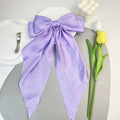 Hair Bows for Women, Big Bow Hair Clips for Girls, Silky Satin Hair Bows Clips Oversized Long Tail, Large Hair Barrettes Cute Ae