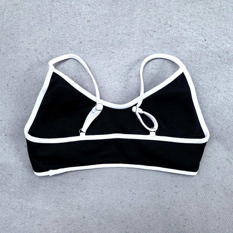 Fitness Legging Set Seamless Yoga Set Women Sportswear Scrunch Bum Gym Leggings Strappy Sports Bra 2 Piece Workout Clothes
