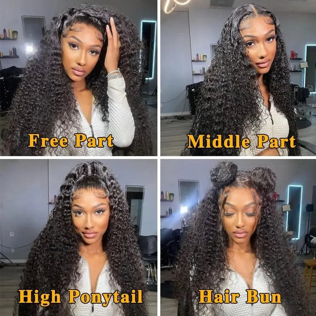 Silkwave 180 Density 30 Inch Curly 13X4 Hd Lace Front Human Hair Wig Brazilian Water Deep Wave 13x6 Lace Frontal Wig For Women