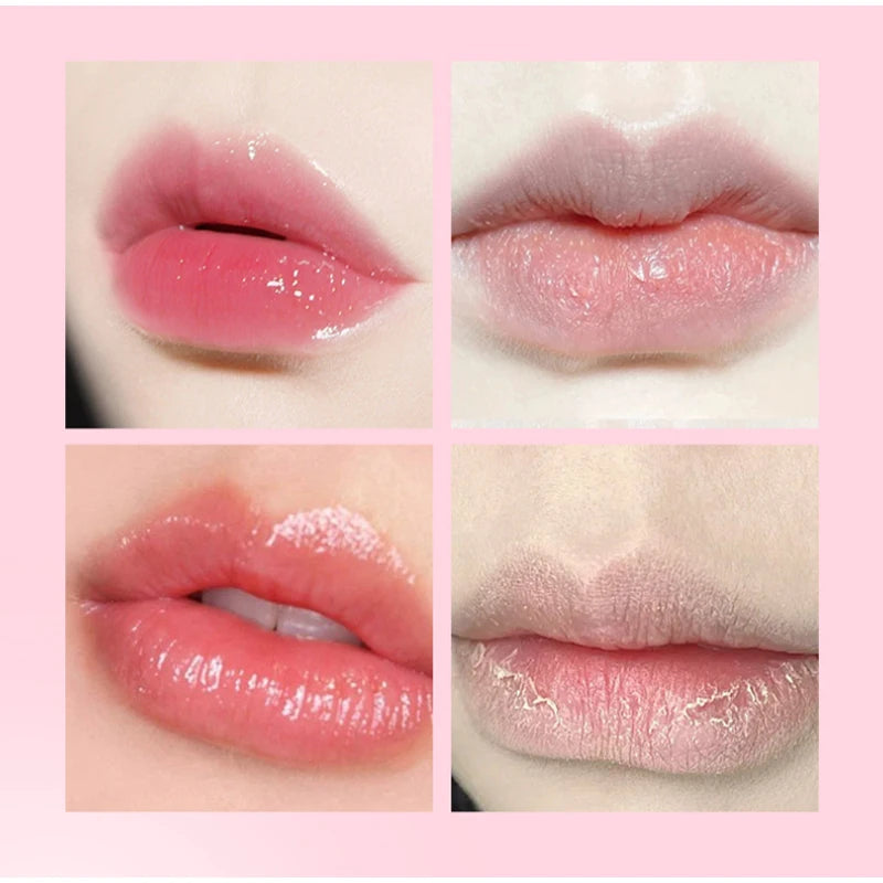 Glazed Lip Oil With Innovative Pump Design Ice Sensation Soft Lasting Glossy Hydrating Lip Gloss Deeply Moisturizing Lip Balm