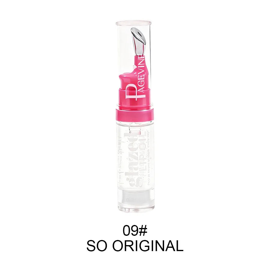 Glazed Lip Oil With Innovative Pump Design Ice Sensation Soft Lasting Glossy Hydrating Lip Gloss Deeply Moisturizing Lip Balm
