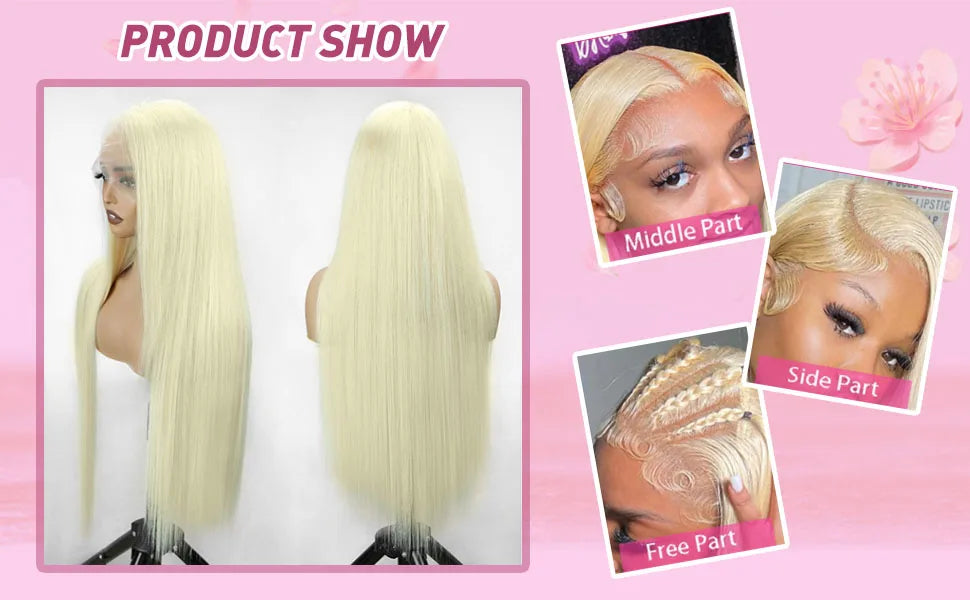 220 Density 30 Inch Straight Blonde 613 Hd Lace Frontal Wig 13x6 Brazilian Colored For Women 13x4 Lace Front Wig Human Hair Wigs