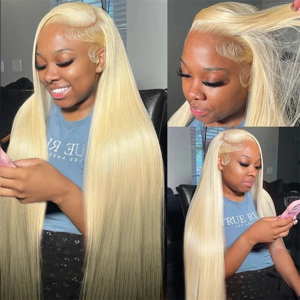220 Density 30 Inch Straight Blonde 613 Hd Lace Frontal Wig 13x6 Brazilian Colored For Women 13x4 Lace Front Wig Human Hair Wigs