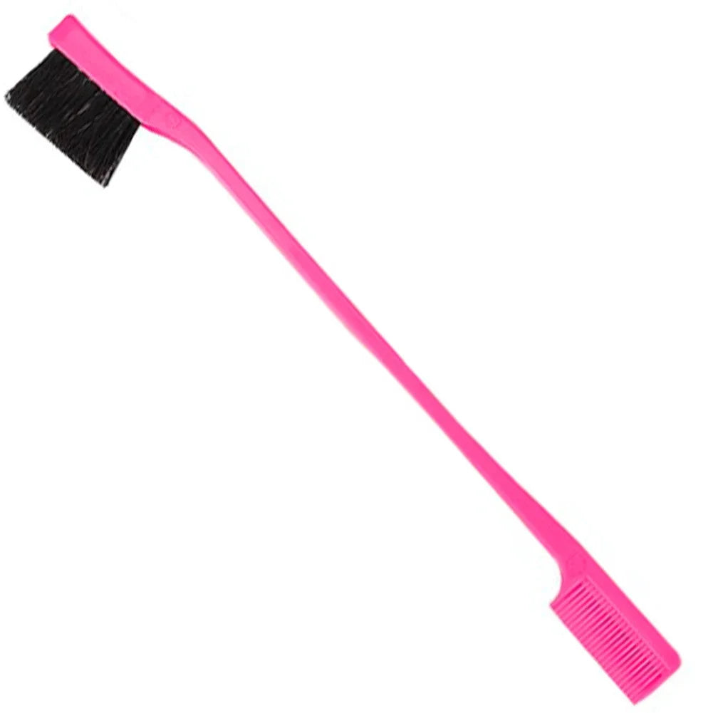 Three-headed Eyebrow Brush Shredded Hair Brush Comb Hair Dye Brushes Hair Care Hair Edge Control Hairdressing Gel Brush Styling