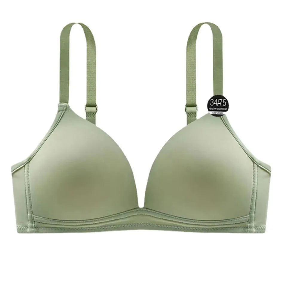 Child Development Period Bra Girls Solid Color Adjustable and Non Removable  Without Steel Ring Bra Girls Bra