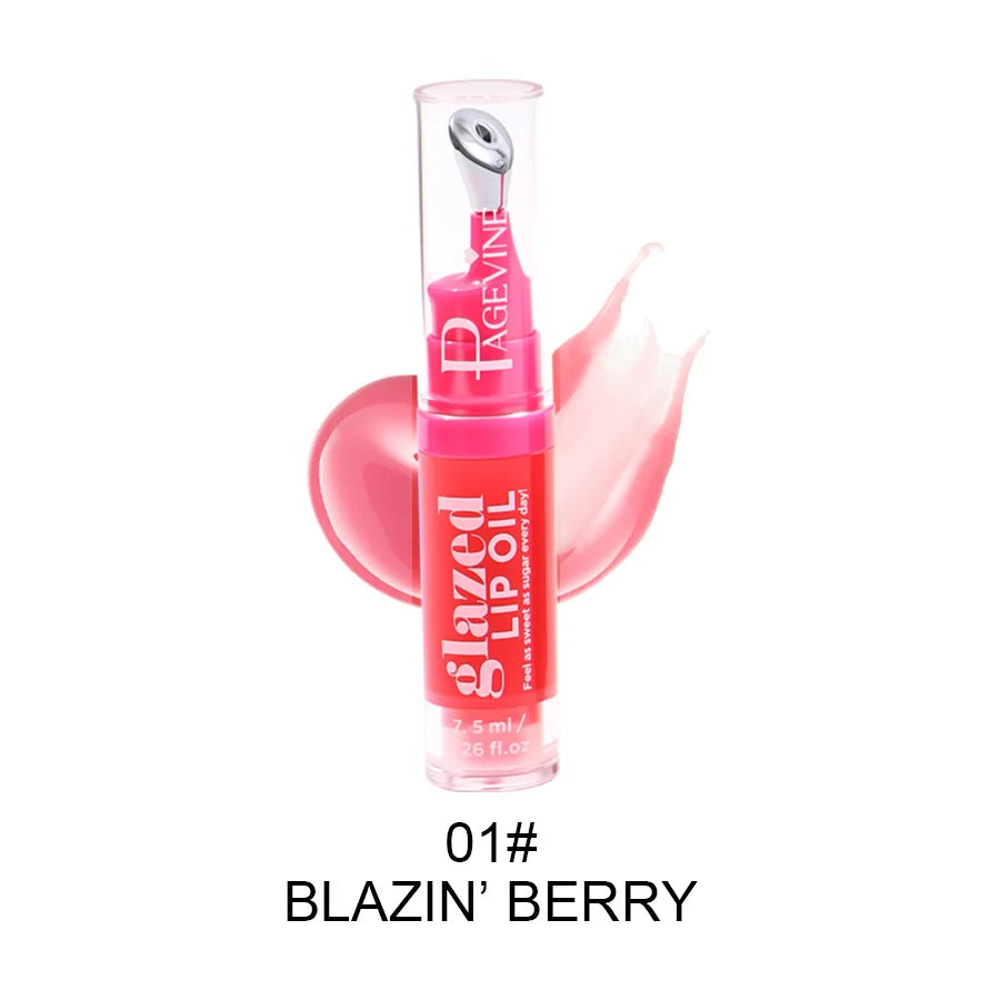 Glazed Lip Oil With Innovative Pump Design Ice Sensation Soft Lasting Glossy Hydrating Lip Gloss Deeply Moisturizing Lip Balm