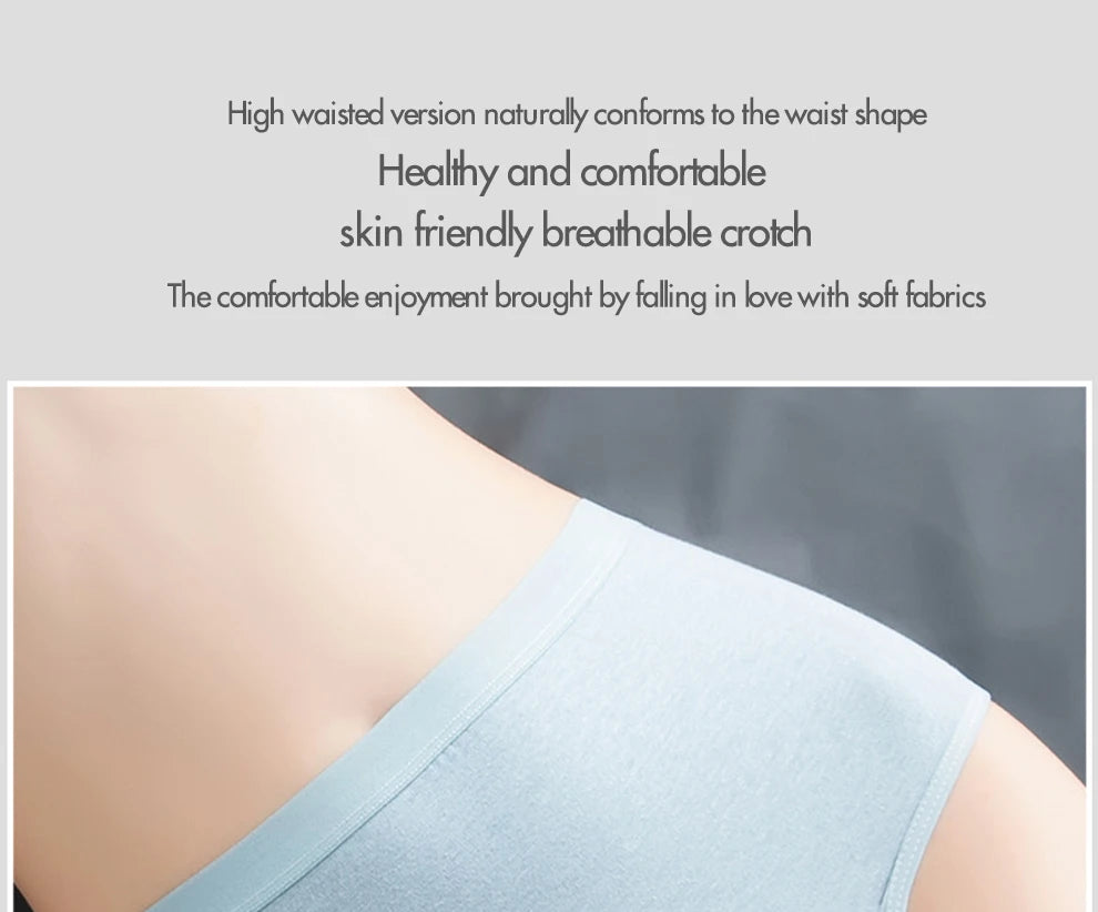 6pcs Women Hip Lift Panties Lady Large Size High Waist Underwear Fashion Girls Briefs Breathable Panty Plus Size Female Lingerie