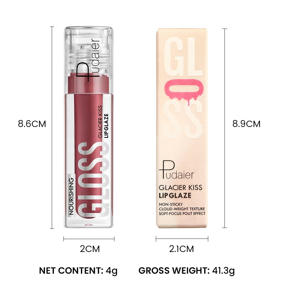 Long-lasting moisturizing lip gloss, waterproof and sweat-proof lip lipstick, easy to color, gentle and refreshing.