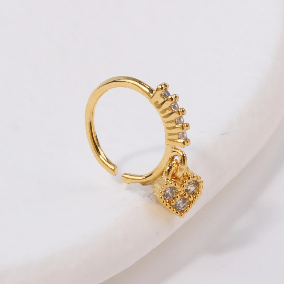 Nose Rings Hoop for Women Men Body Piercing Jewelry Cartilage Earring Nose Dangling CZ Cross Crown Starfish Dangle Nose Ring