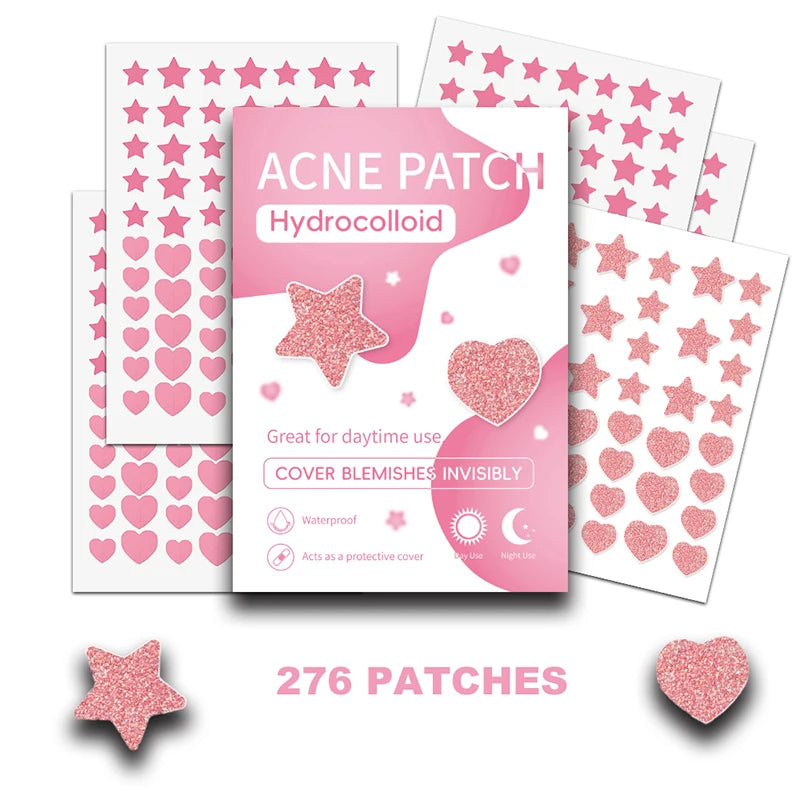 156/276Pcs Pimple Patch Sticker Waterproof Treat Pimple Remover Tool Facial Mask Skin Care Hidden Pimple