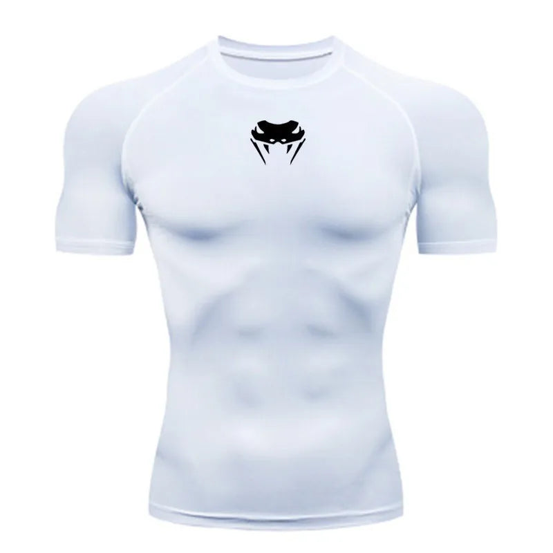 Men's fitness clothes, short sleeves, tight fitting T-shirts, quick drying sportswear, training clothes