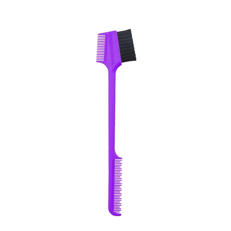Three-headed Eyebrow Brush Shredded Hair Brush Comb Hair Dye Brushes Hair Care Hair Edge Control Hairdressing Gel Brush Styling