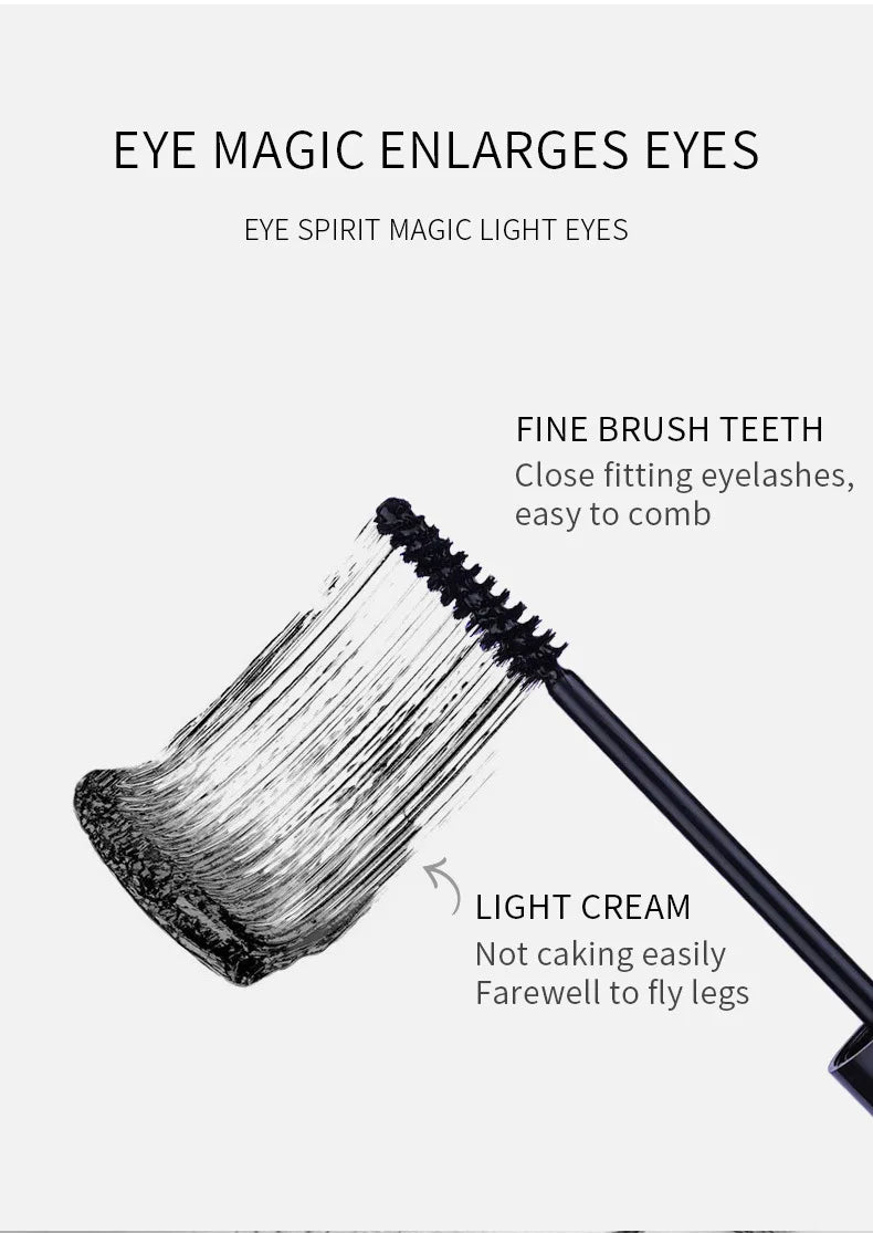 Smudge Proof Mascara, Waterproof, Sweat Proof, Long, Thick, Cool, Fast Drying Mascara, Thick Curly And Slender Mascara