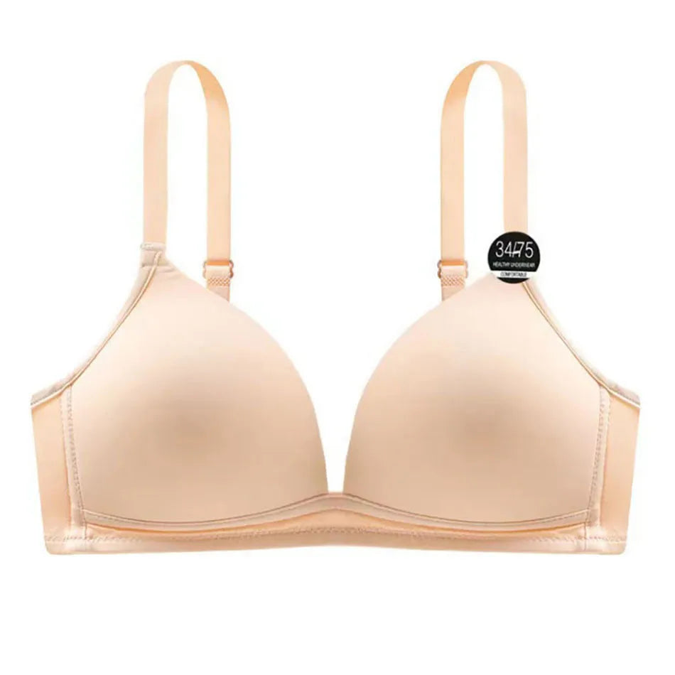 Child Development Period Bra Girls Solid Color Adjustable and Non Removable  Without Steel Ring Bra Girls Bra