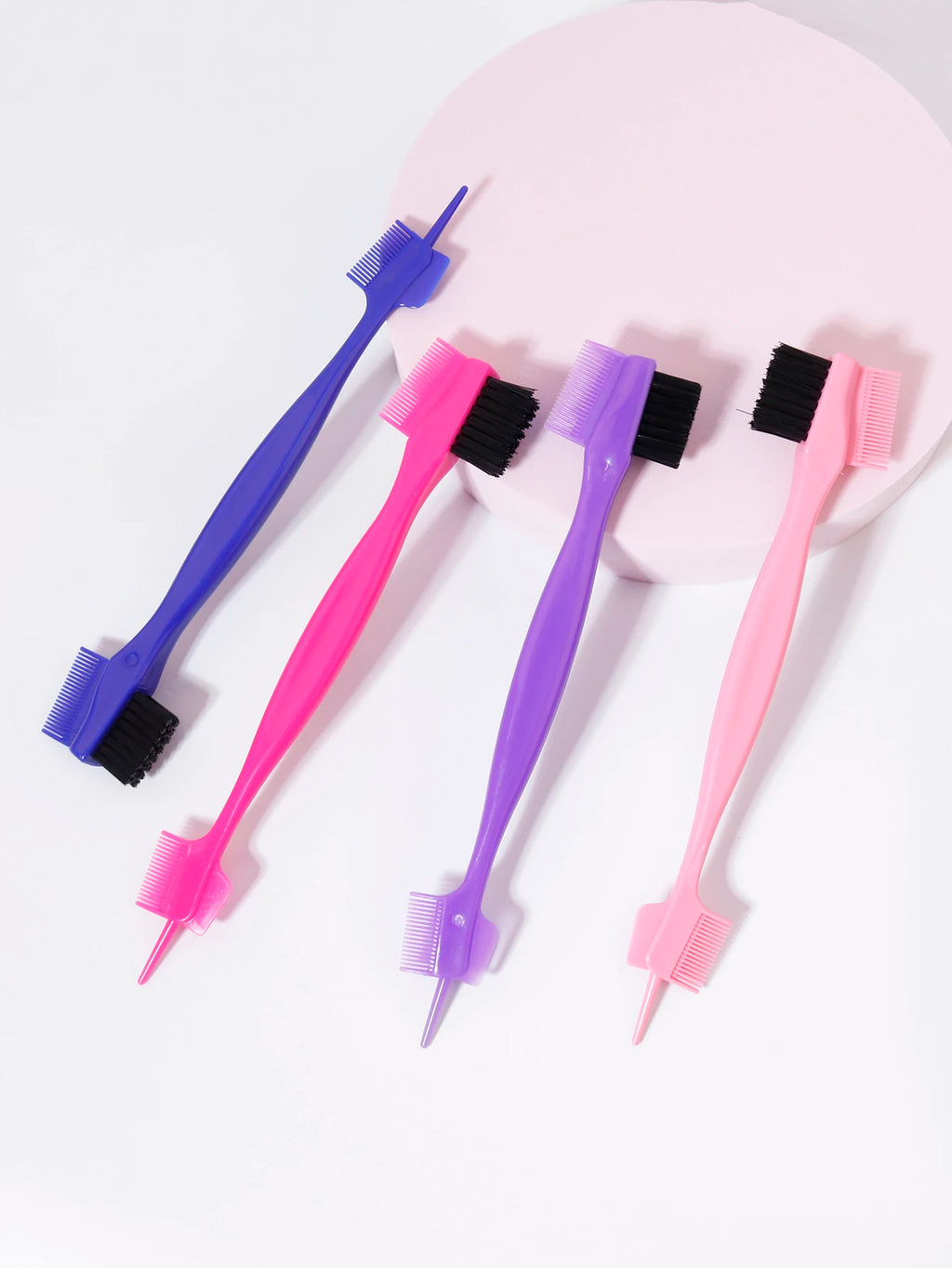 1/4pcs edge control brush comb, used for combing and cutting hair on the edges and back of women, special for real hair wigs