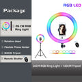 RGB Ring Light Lamp Ring Round With Remote Control For Smartphone Mobile Led Video Light Ring Make Live Photographic Lighting