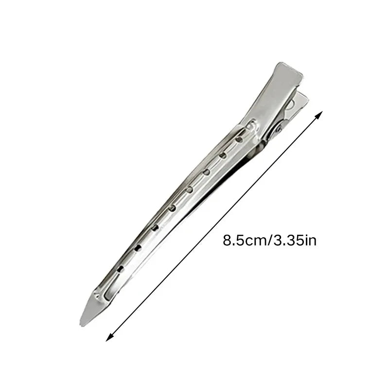 Hair Salon Hair Clips Metal Duckbill Crocodile Curling Hair Styling Clips Barber Shop Hair Positioning Clips Women Hair Clips