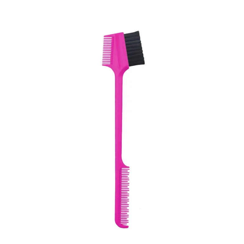 Three-headed Eyebrow Brush Shredded Hair Brush Comb Hair Dye Brushes Hair Care Hair Edge Control Hairdressing Gel Brush Styling