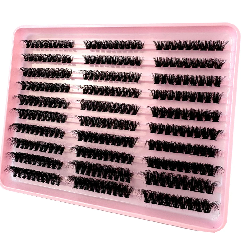 Lash Clusters 80D 100D Lashes Spikes Eyelash Clusters Volume Individual Lashes DIY Spiky Lash Extension Mega Cluster Eyelashes