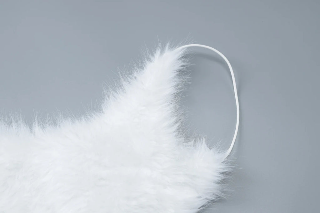 Hugcitar 2025 White Furry Slips Backless Zip Up Sexy Slim Mini Dress Fall Winter Women Fashion Clothes Birthday Party Festival