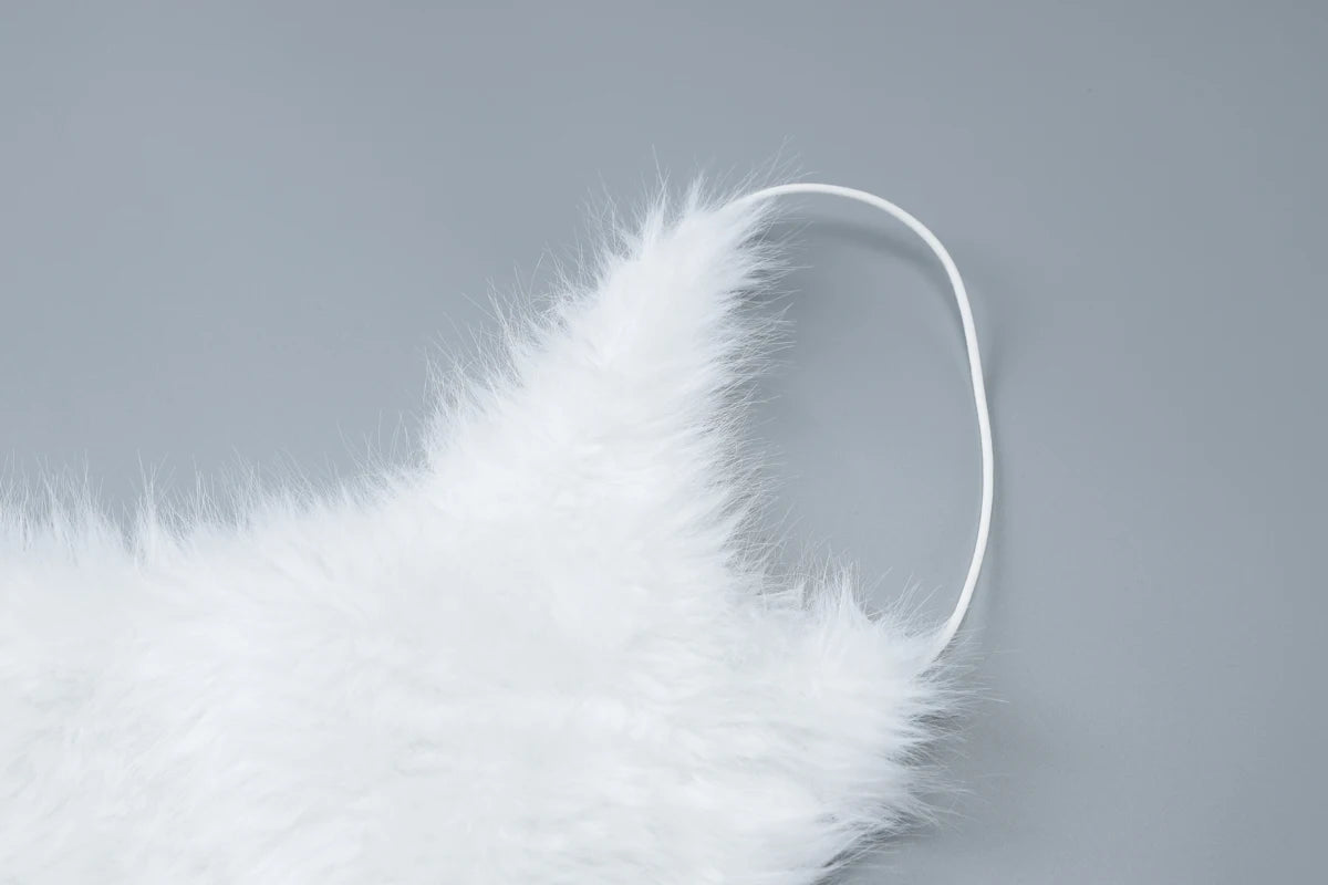 Hugcitar 2025 White Furry Slips Backless Zip Up Sexy Slim Mini Dress Fall Winter Women Fashion Clothes Birthday Party Festival