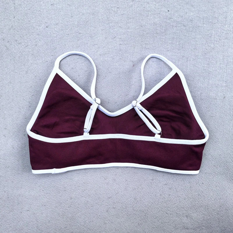 Fitness Legging Set Seamless Yoga Set Women Sportswear Scrunch Bum Gym Leggings Strappy Sports Bra 2 Piece Workout Clothes