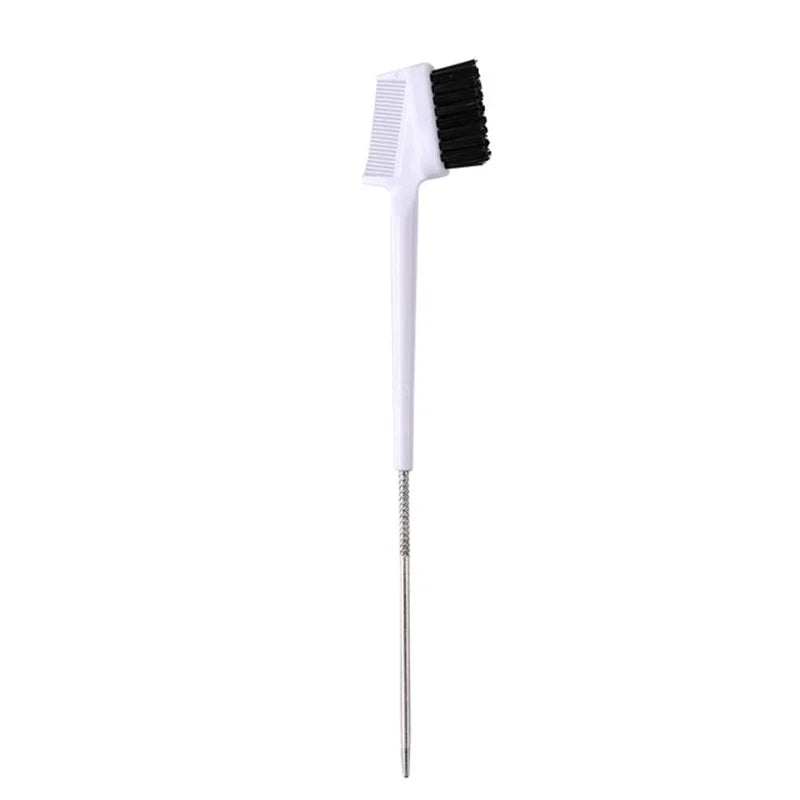 Three-headed Eyebrow Brush Shredded Hair Brush Comb Hair Dye Brushes Hair Care Hair Edge Control Hairdressing Gel Brush Styling