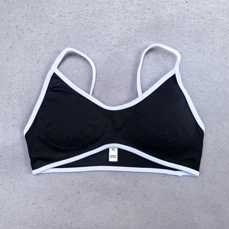 Fitness Legging Set Seamless Yoga Set Women Sportswear Scrunch Bum Gym Leggings Strappy Sports Bra 2 Piece Workout Clothes