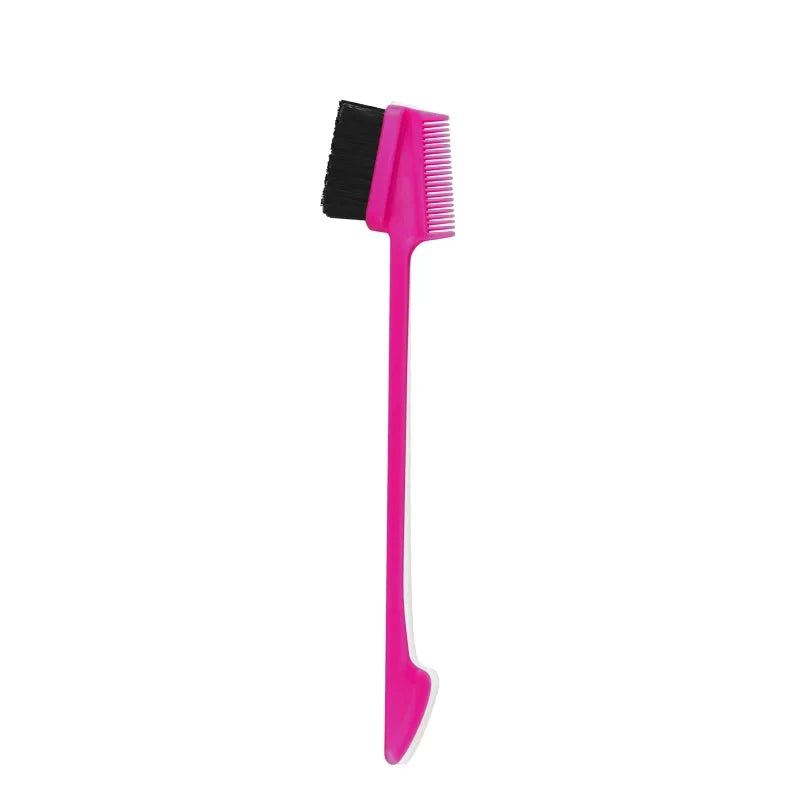 Three-headed Eyebrow Brush Shredded Hair Brush Comb Hair Dye Brushes Hair Care Hair Edge Control Hairdressing Gel Brush Styling