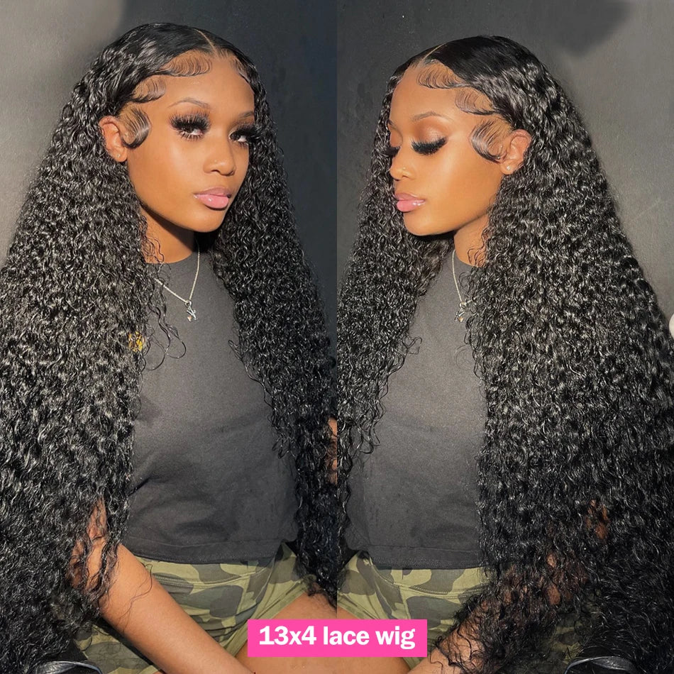 Silkwave 180 Density 30 Inch Curly 13X4 Hd Lace Front Human Hair Wig Brazilian Water Deep Wave 13x6 Lace Frontal Wig For Women