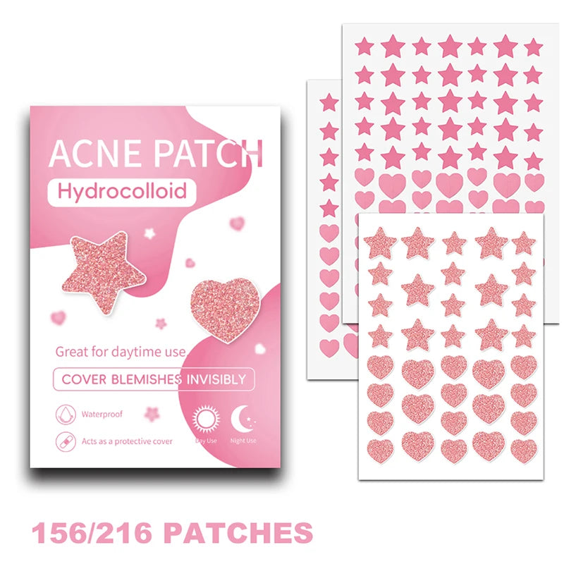 156/276Pcs Pimple Patch Sticker Waterproof Treat Pimple Remover Tool Facial Mask Skin Care Hidden Pimple