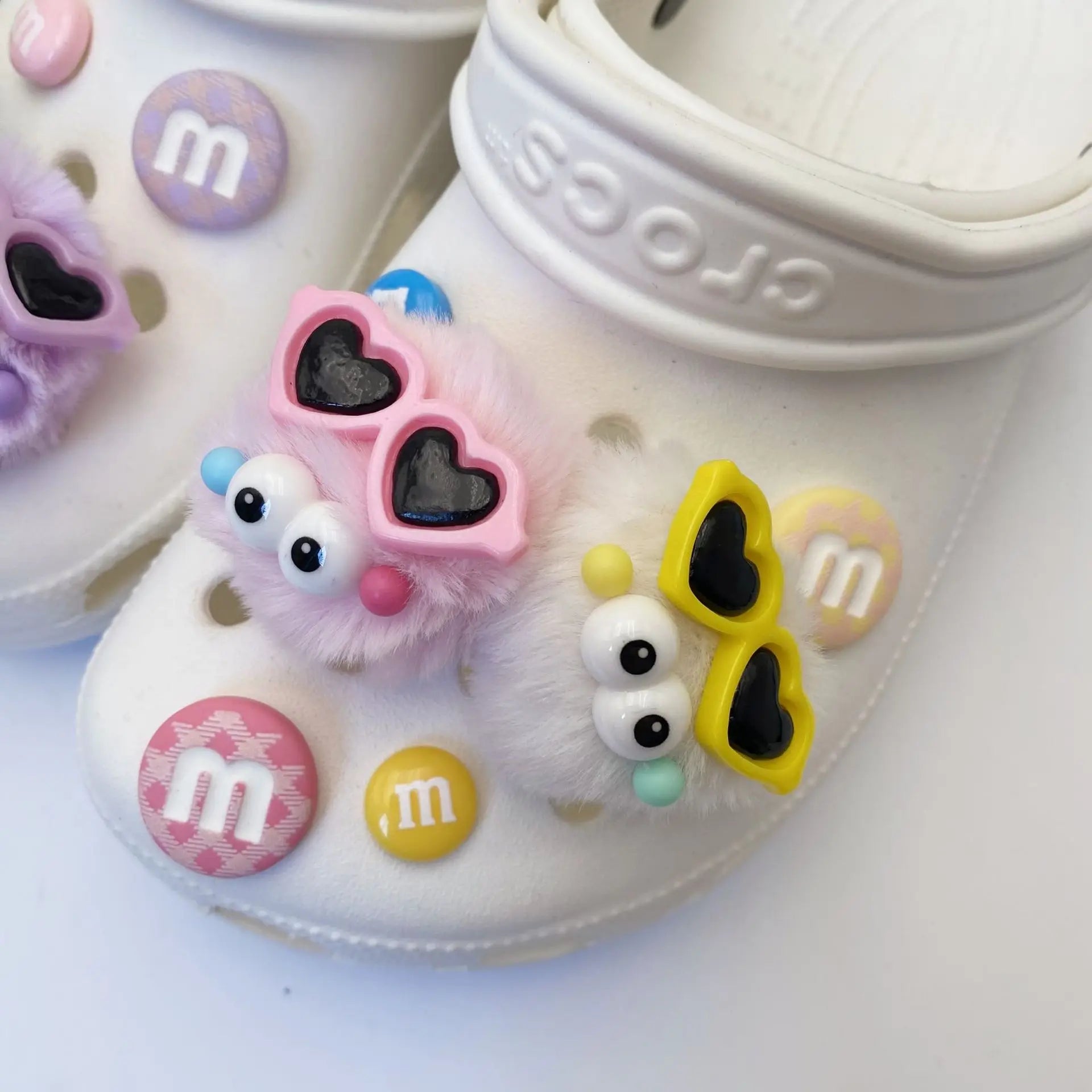 Shoe Charms DIY 3D Stereoscopic Hairball Genie Decoration Buckle for Shoe Charm Accessories Party Girls Gift