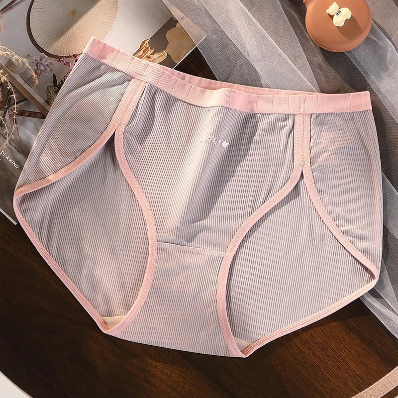 Panties For Women Cotton High Waist Summer Breathable Ladies Big Size Underwear Sweet Letters Female Underpants Sexy Lingerie