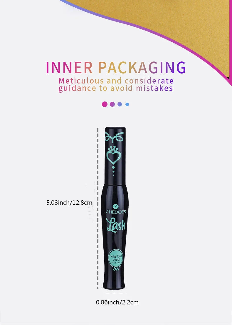 Smudge Proof Mascara, Waterproof, Sweat Proof, Long, Thick, Cool, Fast Drying Mascara, Thick Curly And Slender Mascara