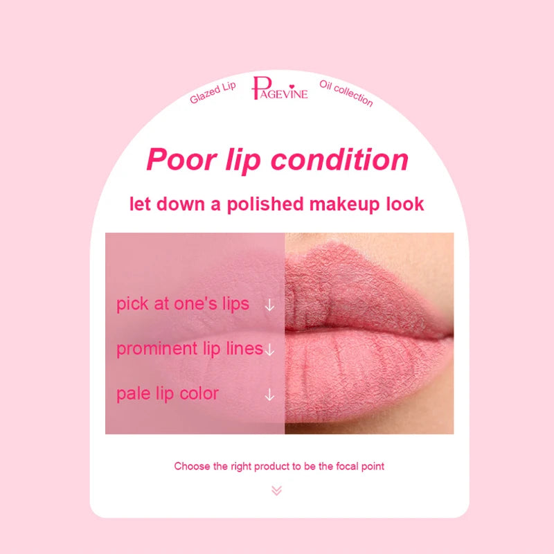 Glazed Lip Oil With Innovative Pump Design Ice Sensation Soft Lasting Glossy Hydrating Lip Gloss Deeply Moisturizing Lip Balm