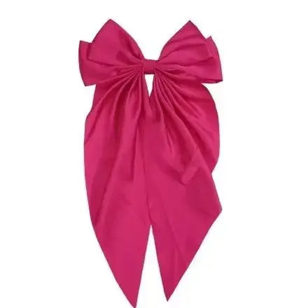 Hair Bows for Women, Big Bow Hair Clips for Girls, Silky Satin Hair Bows Clips Oversized Long Tail, Large Hair Barrettes Cute Ae