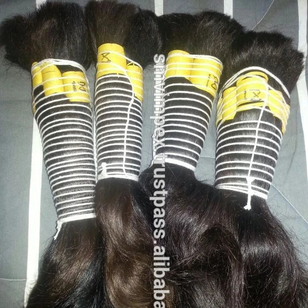 Top Quality Unprocessed Virgin Wholesale Bulk Hair.Indian Remy Human Hair Weaving.Best Quality Remy Raw Hair Weaving