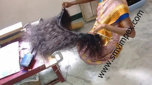 Best Wave Bulk Raw Hair.natural Curly & Wave Bulk Human Hair From India. Only Natural Texture and Natural Color Hair. From India