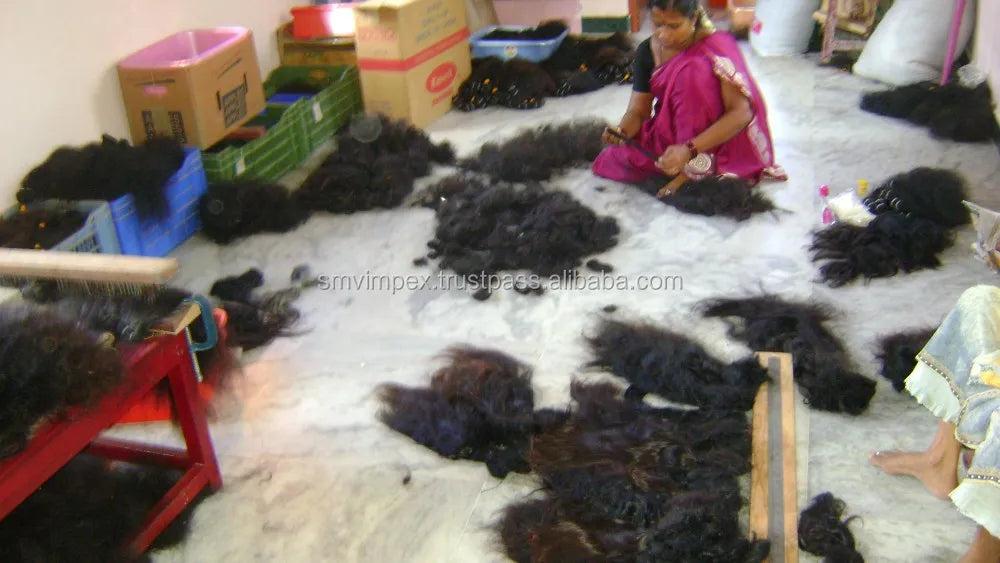 Top Quality Unprocessed Virgin Wholesale Bulk Hair.Indian Remy Human Hair Weaving.Best Quality Remy Raw Hair Weaving